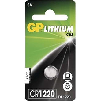 GP Batteries B15201 gomb (CR1220) Li elem 1db (blister)