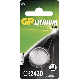 GP Batteries B15301 gomb (CR2430) Li elem 1db (blister)