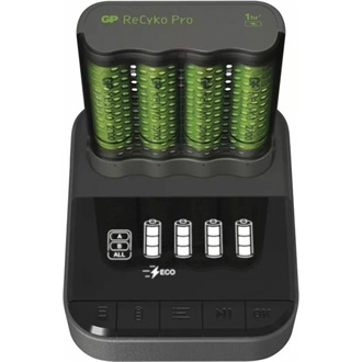 GP Batteries Pro P461 AA/AAA NiMH akkumulátor töltő zöld-fekete