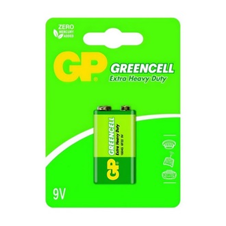 GP GREENCELL elem (6F22, 1604GLF-U1, 9V, cink-karbon) 1db/csomag