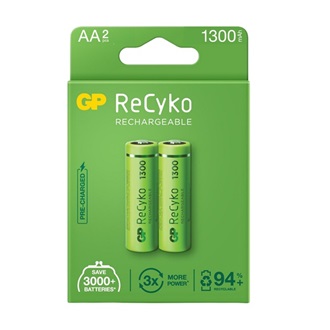 GP RECYKO elem (AA, 1.2V, 1300mAh Ni-MH, újratölthető) 2db/csomag