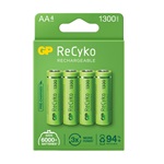 GP RECYKO elem (AA, 1.2V, 1300mAh Ni-MH, újratölthető) 4db/csomag