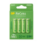 GP RECYKO elem (AA, 1.2V, 2600mAh Ni-MH, újratölthető) 4db/csomag