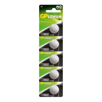 GP gombelem (CR2032, 3V, lítium) 5db/csomag