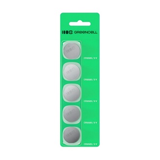 GREEN CELL akku (CR2025, 3V / 160mAh, lítium) 5db/csomag