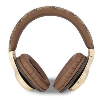 GUESS 4G SCRIPT bluetooth fejhallgató SZTEREO (v5.3, mikrofon, zajszűrő, IPX4 vízálló) BARNA