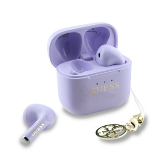 CG Mobile Guess Classic Logo Charm fülhallgató headset lila