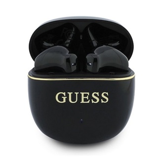GUESS GOLD LINE GLOSSY CLASSIC LOGO bluetooth fülhallgató SZTEREO v5.4, mikrofon + töltőtok, FEKETE