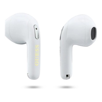 GUESS GOLD LINE TRIANGLE bluetooth fülhallgató SZTEREO (v6.0, TWS, mikrofon, IPX5 vízálló + töltőtok) FEHÉR