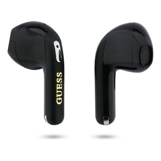 GUESS GOLD LINE TRIANGLE bluetooth fülhallgató SZTEREO (v6.0, TWS, mikrofon, IPX5 vízálló + töltőtok) FEKETE