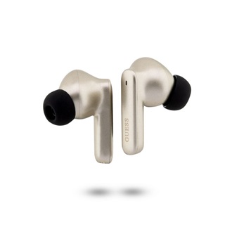 GUESS METALIC FINISH bluetooth fülhallgató SZTEREO v5.3, mikrofon + töltőtok, ARANY