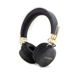 GUESS METAL LOGO 4G bluetooth fejhallgató SZTEREO v5.3, IPX4 vízálló, FEKETE