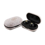 GUESS METAL LOGO bluetooth fülhallgató SZTEREO v5.3, IPX5 vízálló + töltőtok, RÓZSASZÍN