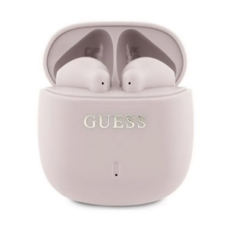 GUESS PRINTED CLASSIC LOGO bluetooth fülhallgató SZTEREO v5.3, IPX4 + töltőtok, RÓZSASZÍN
