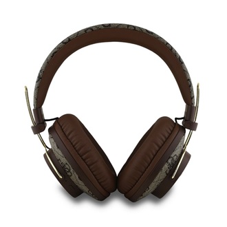 GUESS PU 4G METAL LOGO bluetooth fejhallgató SZTEREO (v5.3, mikrofon, zajszűrő) SÖTÉTBARNA