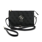 GUESS PU 4G METAL LOGO kézitáska univerzális, vállpánt, FEKETE