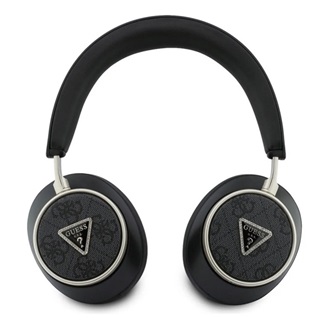 GUESS PU 4G TRIANGLE LOGO ENC bluetooth fejhallgató SZTEREO (v5.4, mikrofon, zajszűrő) FEKETE