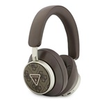 GUESS PU 4G TRIANGLE LOGO ENC bluetooth fejhallgató SZTEREO (v5.4, mikrofon, zajszűrő) SÖTÉTBARNA
