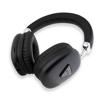 GUESS PU LEATHER 4G TRIANGLE LOGO bluetooth fejhallgató SZTEREO v5.3, IPX4 vízálló, FEKETE
