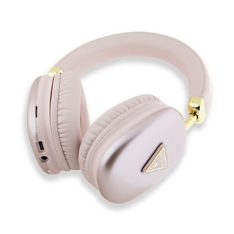 GUESS PU LEATHER 4G TRIANGLE LOGO bluetooth fejhallgató SZTEREO v5.3, IPX4 vízálló, RÓZSASZÍN