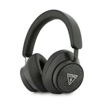 GUESS PU LEATHER 4G TRIANGLE LOGO bluetooth fejhallgató SZTEREO (v5.4, mikrofon, zajszűrő) FEKETE