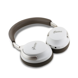 CG Mobile Guess PU Leather Script Logo vízálló fejhallgató headset barna