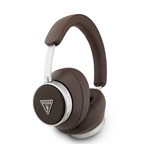 GUESS PU SAFFIANO TRIANGLE LOGO bluetooth fejhallgató SZTEREO (v5.4, mikrofon, zajszűrő) SÖTÉTBARNA