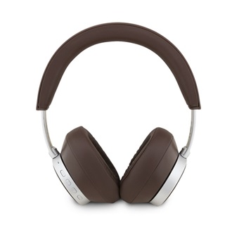 GUESS PU SAFFIANO TRIANGLE LOGO bluetooth fejhallgató SZTEREO (v5.4, mikrofon, zajszűrő) SÖTÉTBARNA