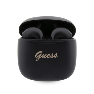 GUESS SCRIPT LOGO bluetooth fülhallgató SZTEREO v5.3, mikrofon + töltőtok, FEKETE