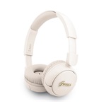 GUESS SCRIPT METAL LOGO bluetooth fejhallgató SZTEREO (v5.3, mikrofon, IPX4 vízálló) BÉZS