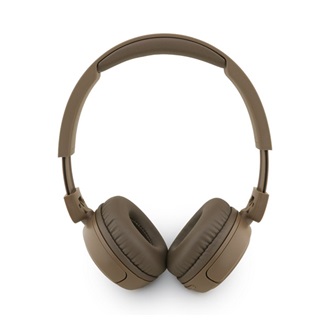 GUESS SCRIPT METAL LOGO bluetooth fejhallgató SZTEREO (v5.3, mikrofon, IPX4 vízálló) SÖTÉTBARNA