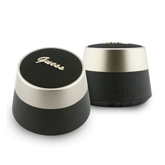 GUESS SCRIPT METAL LOGO bluetooth hordozható hangszóró v6.0, 5W, FEKETE