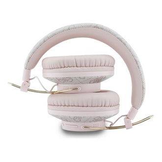 GUESS TRIANGLE LOGO BLUETOOTH ENC bluetooth fejhallgató SZTEREO (v5.4, mikrofon, zajszűrő, IPX4 vízálló) RÓZSASZÍN