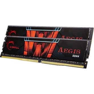 G-SKILL Aegis 16GB 2400MT/s DDR4 memória CL17 Kit of 2 fekete-piros