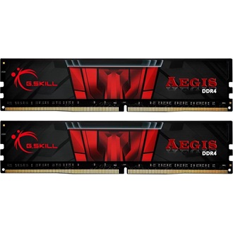 G-SKILL Aegis 16GB 2400MT/s DDR4 memória CL17 Kit of 2 fekete-piros