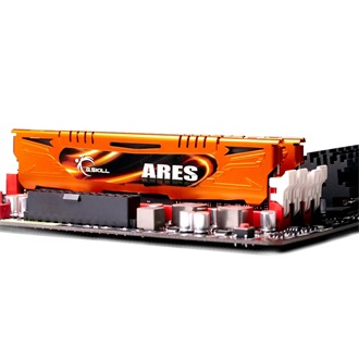 G-SKILL Ares 8GB 1600MT/s DDR3 memória CL9 Kit of 2 narancssárga