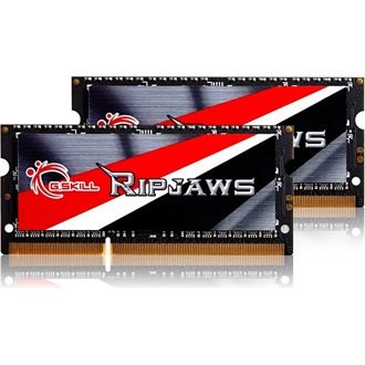 G-SKILL Ripjaws 8GB 1600MT/s DDR3 - SODIMM memória CL9 Kit of 2 zöld