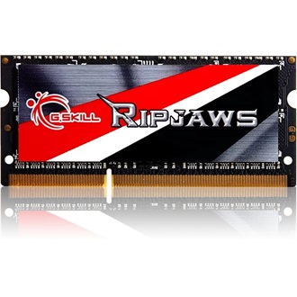 G-SKILL Ripjaws 8GB 1600MT/s DDR3 - SODIMM memória CL9 Kit of 2 zöld