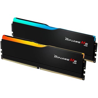 G-SKILL Ripjaws M5 RGB 96GB 6400MT/s DDR5 memória CL32 Kit of 2 fekete RGB