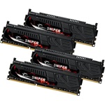 G-SKILL Sniper 32GB 2400MT/s DDR3 memória CL11 Kit of 4 fekete