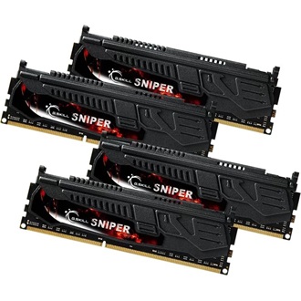 G-SKILL Sniper 32GB 2400MT/s DDR3 memória CL11 Kit of 4 fekete