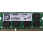 G-SKILL Standard 4GB 1600MT/s DDR3 - SODIMM memória fekete