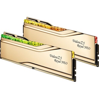 G-SKILL Trident Z5 Neo RGB 32GB 8000MT/s DDR5 memória CL38 Kit of 2 arany RGB