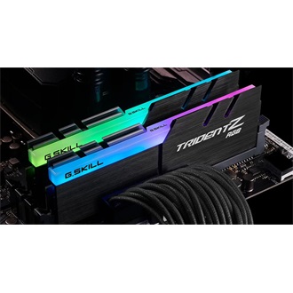 G-SKILL Trident Z RGB 16GB 4133MT/s DDR4 memória CL17 Kit of 2 fekete RGB