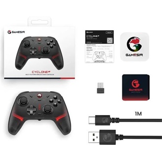 GameSir GameSir Cyclone 2 Multiplatform Bundle Bluetooth / USB / vezeték nélküli gamepad + dokkoló fekete