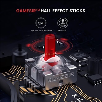 GameSir Kaleid Xbox USB-C gamepad játékvezérlő fekete