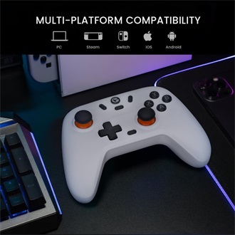 GameSir Nova Lite Multiplatform Bluetooth / USB / vezeték nélküli gamepad játékvezérlő fehér