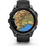 Garmin 010-02904-00 fenix 8 AMOLED (47mm) szilikon pántos fekete okosóra