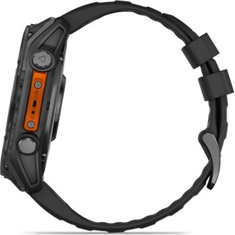 Garmin 010-02905-00 fenix 8 AMOLED (51mm) szilikon pántos fekete okosóra