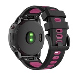 Garmin Fenix 7S Solar Gigapack pótszíj egyedi méret, QuickFit csatlakozás, FEKETE/RÓZSASZÍN